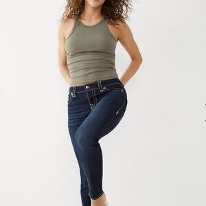 True Religion Halle Mid Rise Super Skinny Jeans Size 27